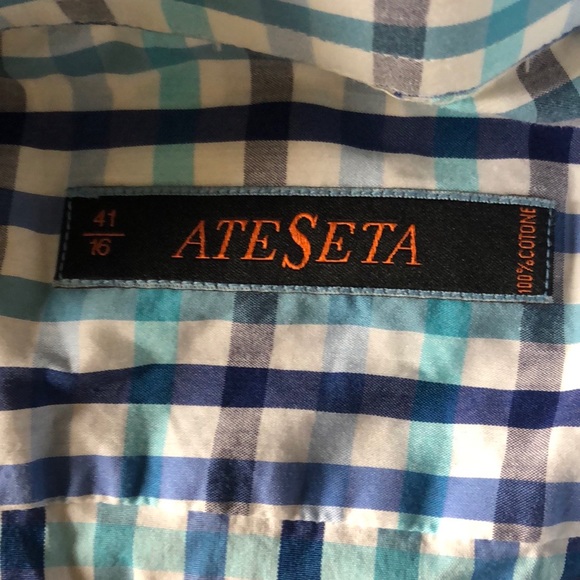 AteSeta Plaid Button Down size 16 - Picture 3 of 6